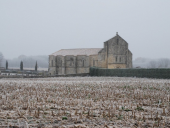 Eglise Alleuds givrés décembre 2017